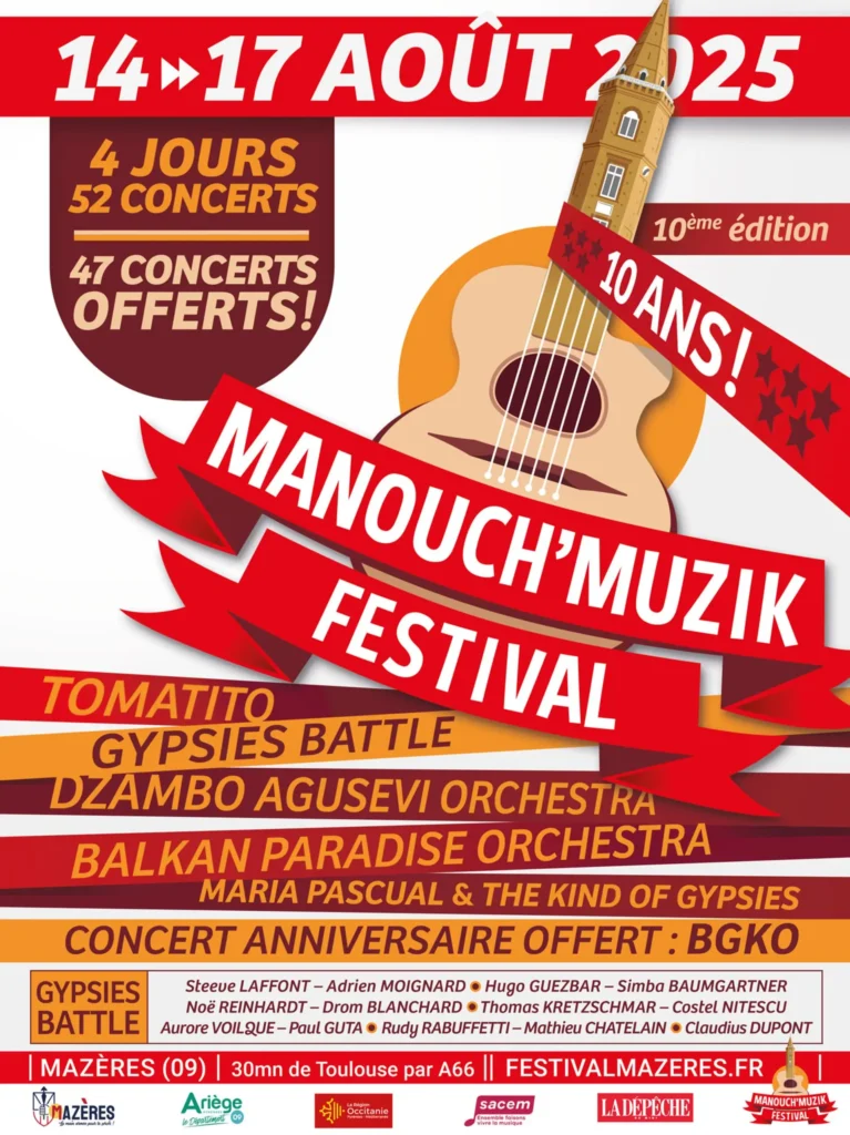 Affiche du Manouch musik festival 2025