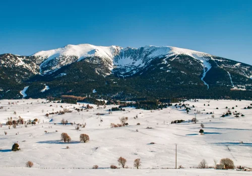 Photo du cirque du Cambre d'Aze l'hiver